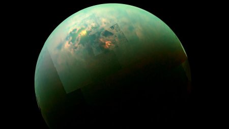 Титанның солтүстігіне жауын түсті 