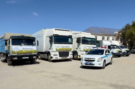 500 ТОННАҒА ЖУЫҚ СЫР ДӘМІ ЕЛОРДАҒА ЖОЛ ТАРТТЫ