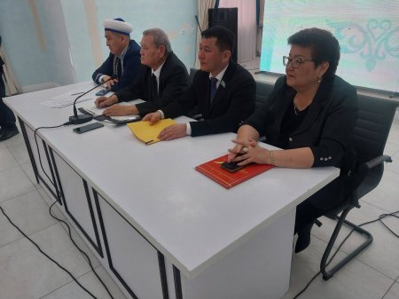 АУДАН АРДАГЕРЛЕРІМЕН ЖАҢА КОНСТИТУЦИЯ ЖОБАСЫ ТАЛҚЫЛАНДЫ