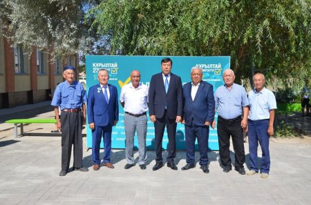 АУДАН ӘКІМІ ҚҰРЫЛТАЙ САЙЛАУЫНДА ДАУЫС БЕРДІ